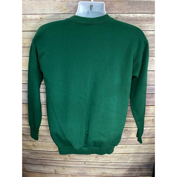 Ireland Green Hanes ComfortBlend Sweatshirt Size S Floral Heart Graphic Pullover - Picture 2 of 7